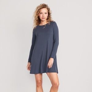 Old Navy Dark Blue Long Sleeve Dress